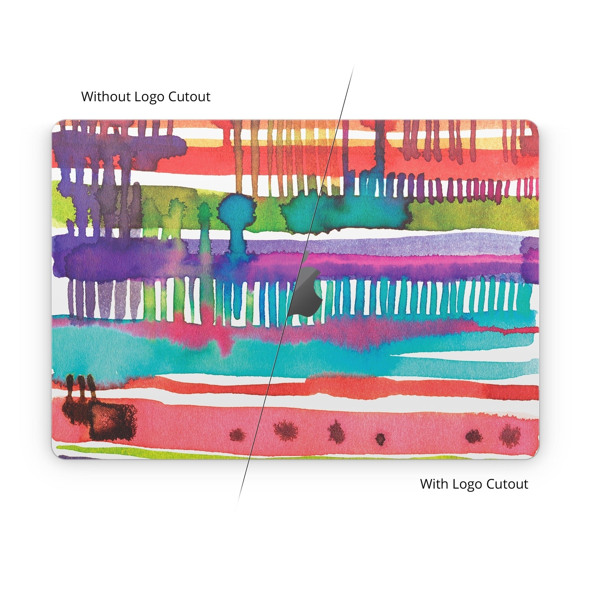 Watercolor Lines - Apple MacBook Skin