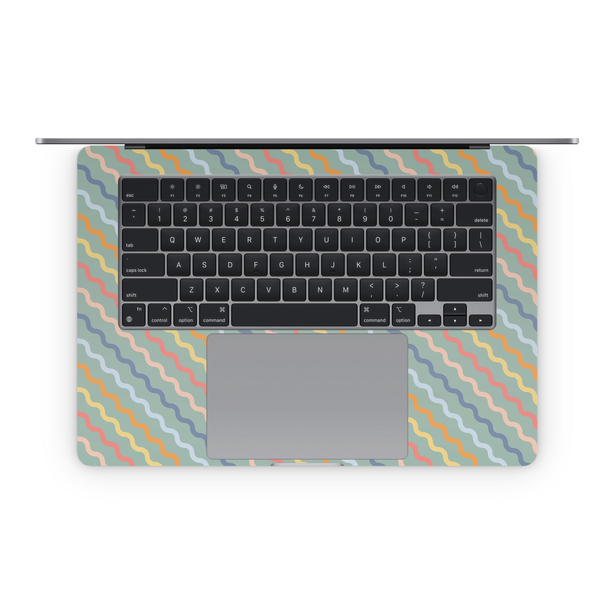 Wavy Diagonal Lines - Apple MacBook Skin