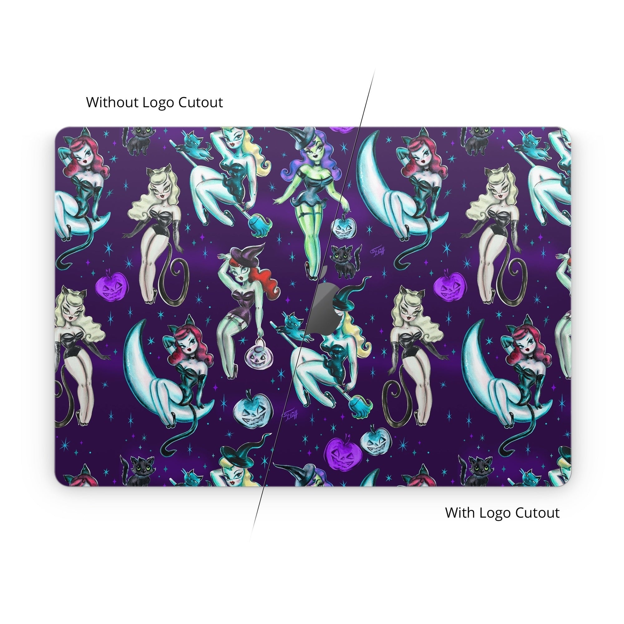 Witches and Black Cats - Apple MacBook Skin