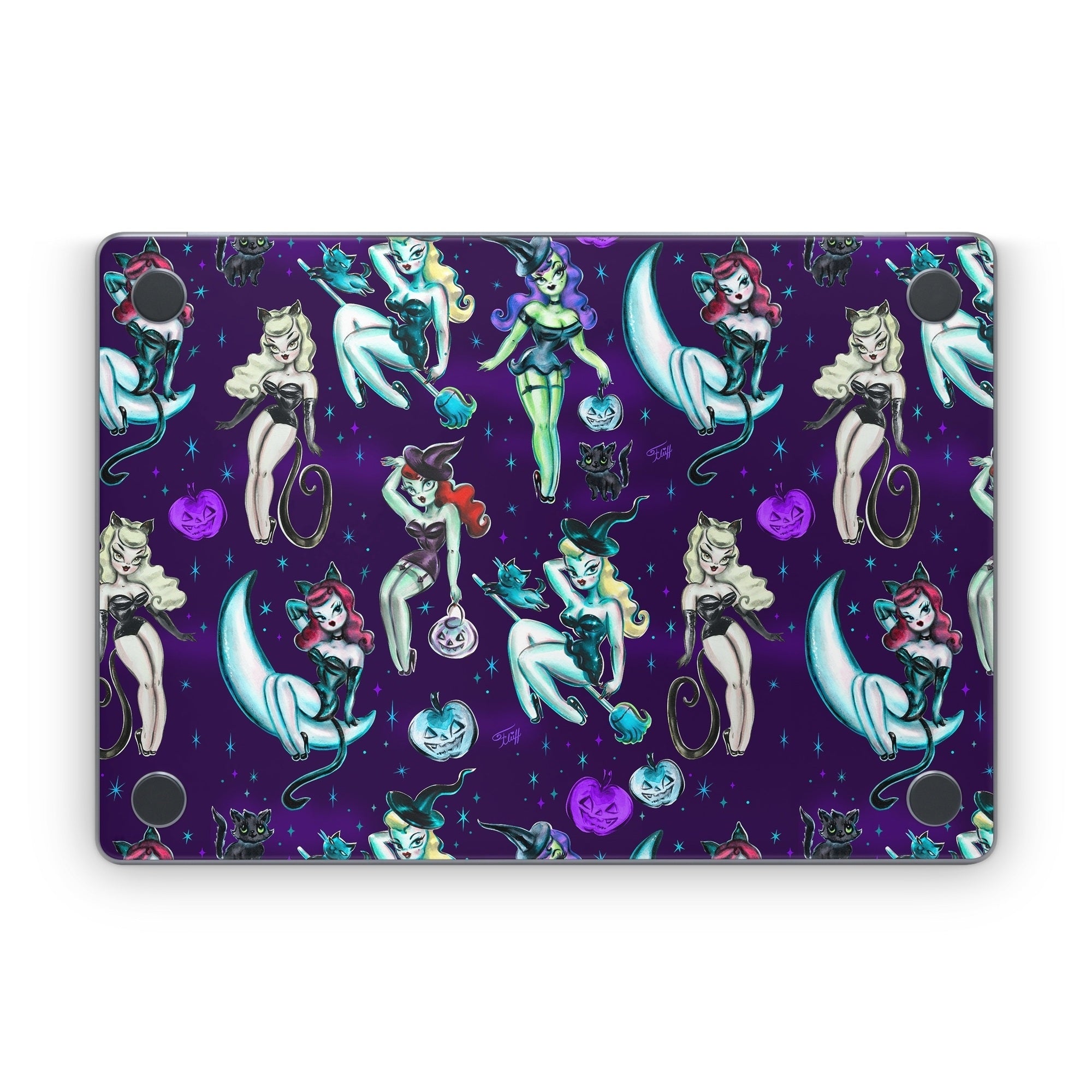 Witches and Black Cats - Apple MacBook Skin