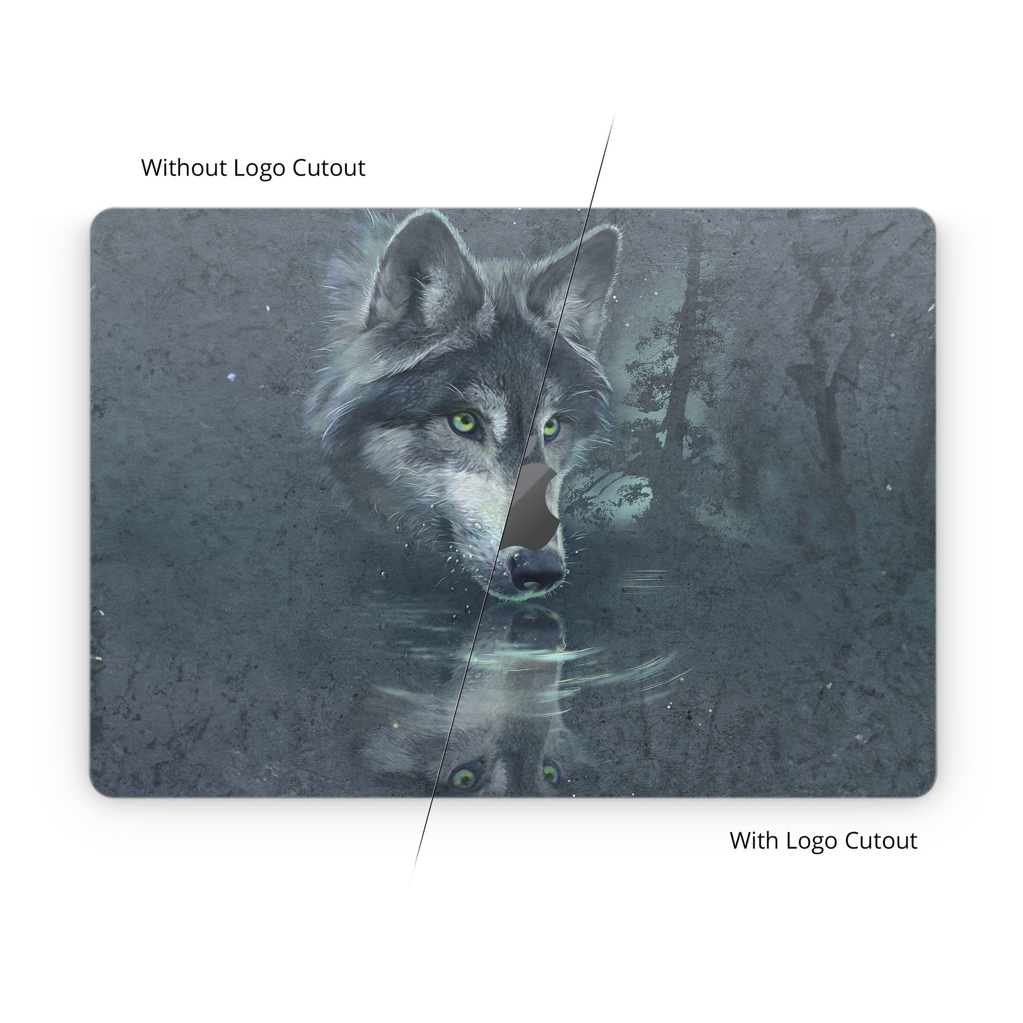 Wolf Reflection - Apple MacBook Skin