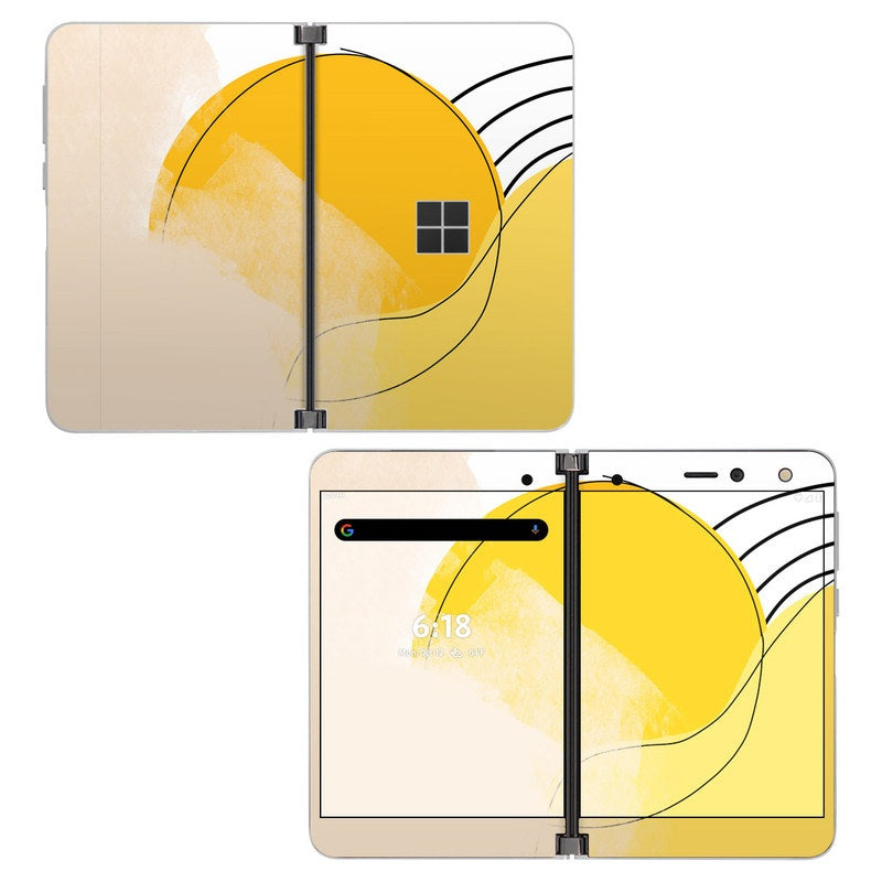 Abstract Yellow - Microsoft Surface Duo Skin