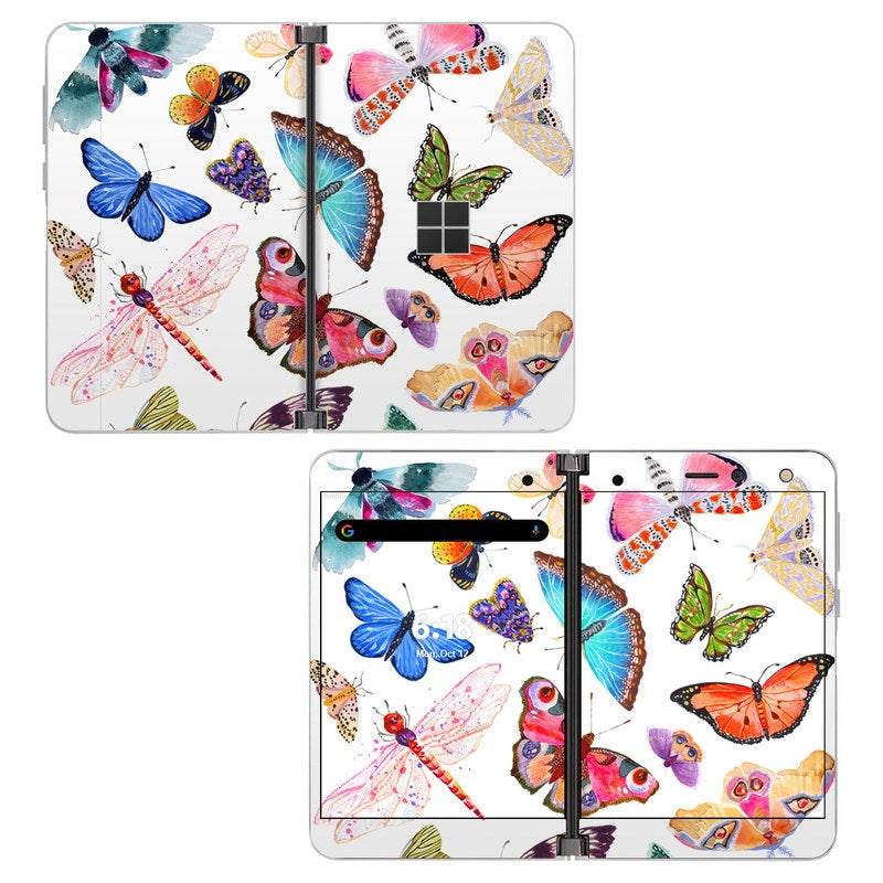 Butterfly Scatter - Microsoft Surface Duo Skin