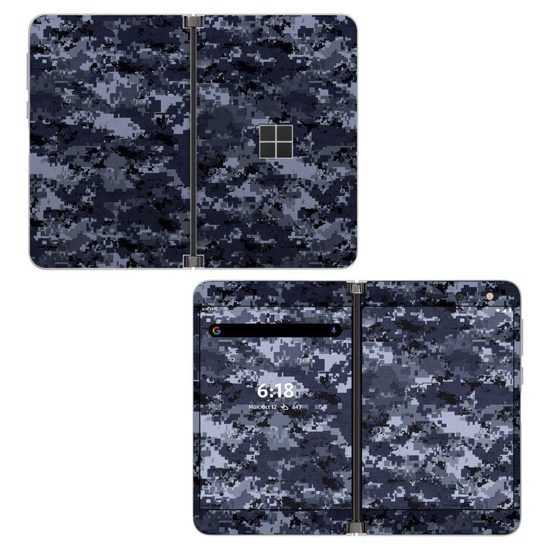 Digital Navy Camo - Microsoft Surface Duo Skin