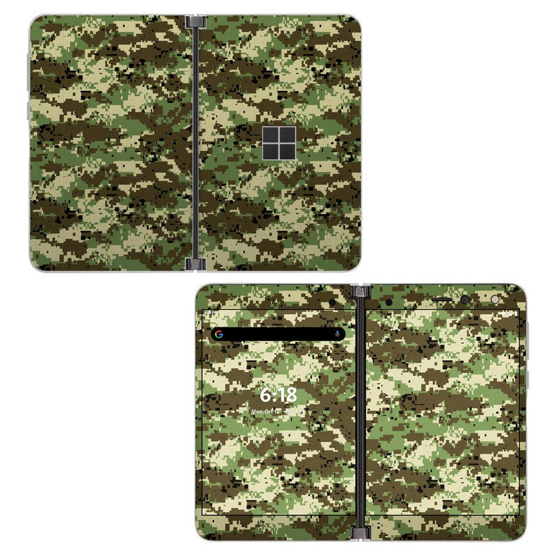 Digital Woodland Camo - Microsoft Surface Duo Skin