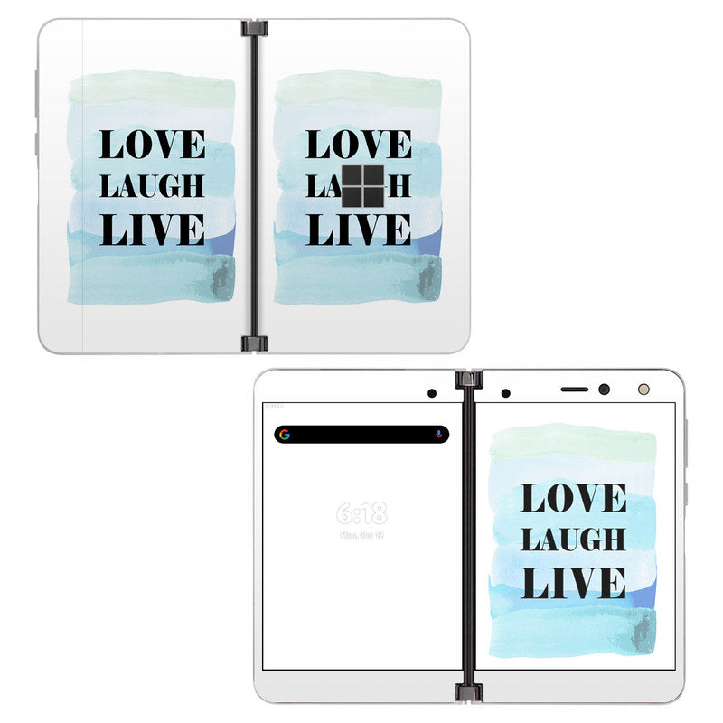 Love Laugh Live - Microsoft Surface Duo Skin