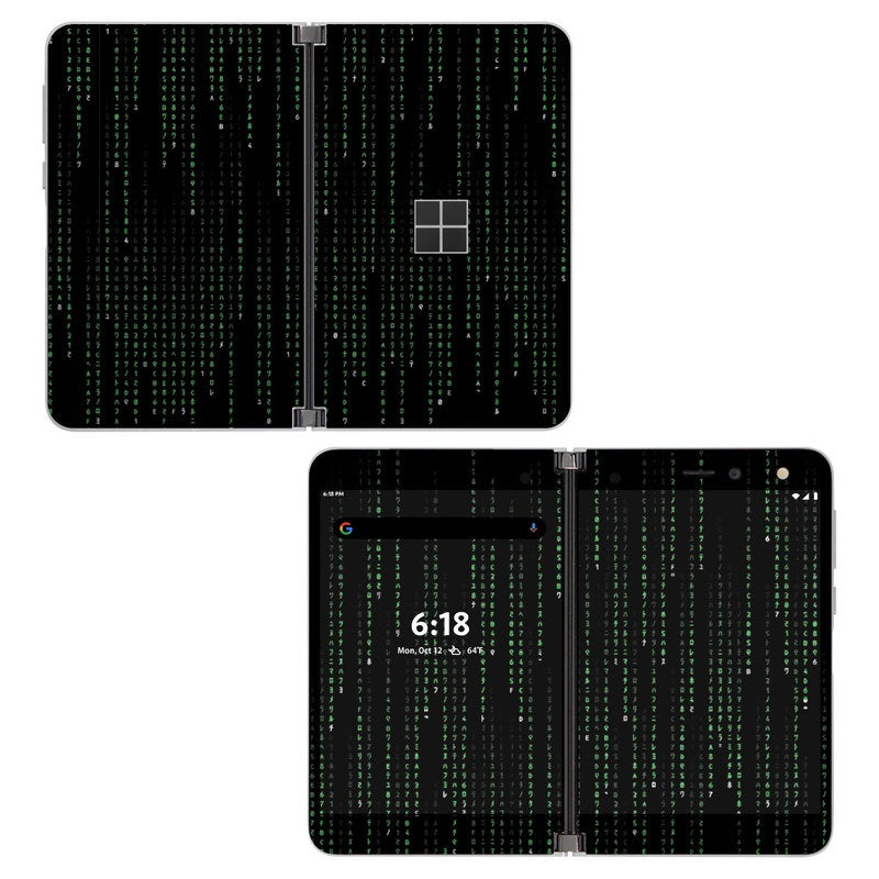 Matrix Style Code - Microsoft Surface Duo Skin