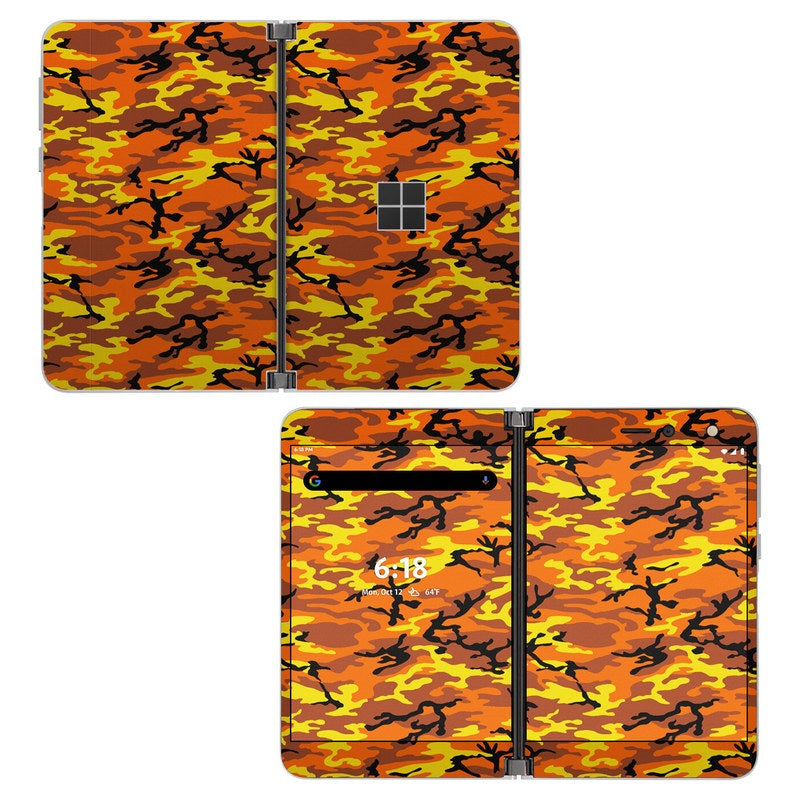 Orange Camo - Microsoft Surface Duo Skin