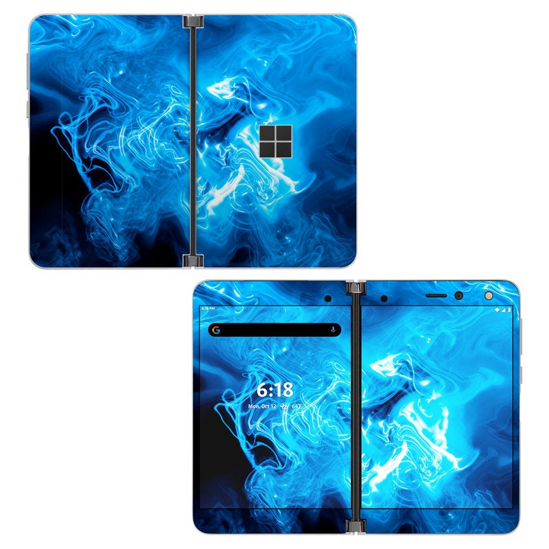 Blue Quantum Waves - Microsoft Surface Duo Skin