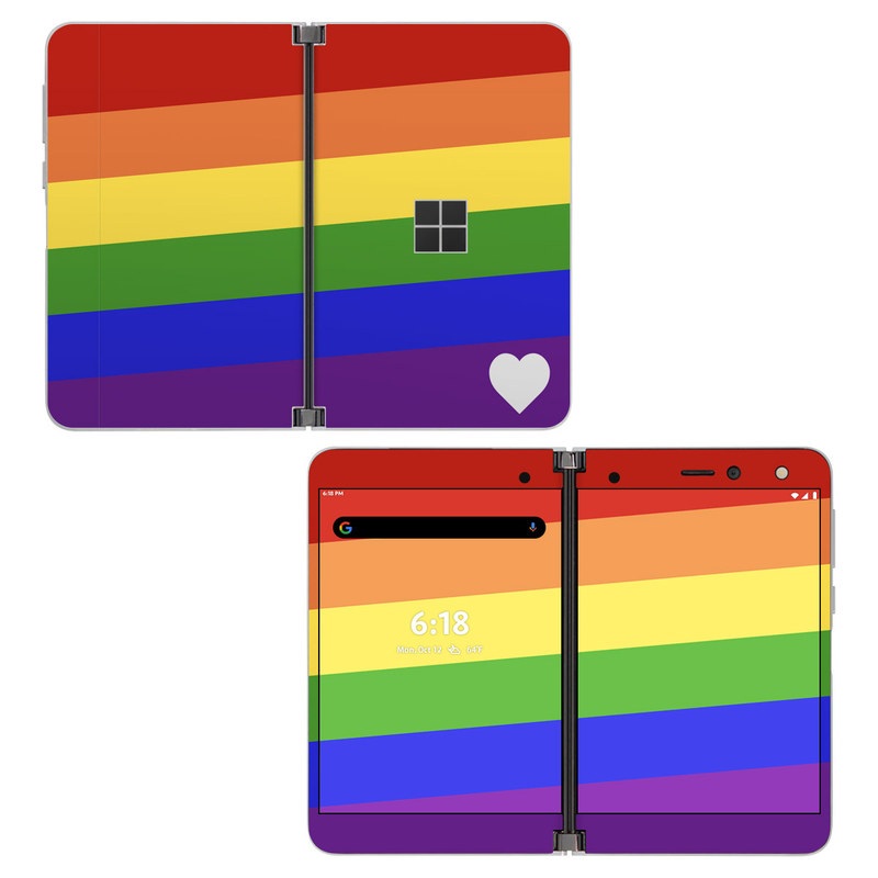 Rainbow Stripe - Microsoft Surface Duo Skin