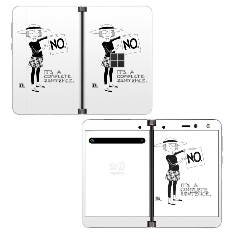 Sentence - Microsoft Surface Duo Skin