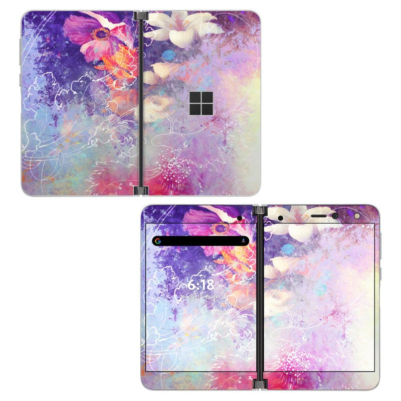 Sketch Flowers Lily - Microsoft Surface Duo Skin