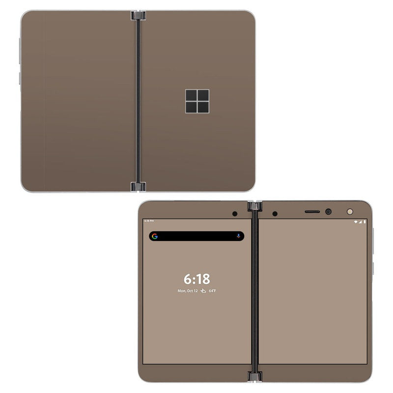 Solid State Flat Dark Earth - Microsoft Surface Duo Skin