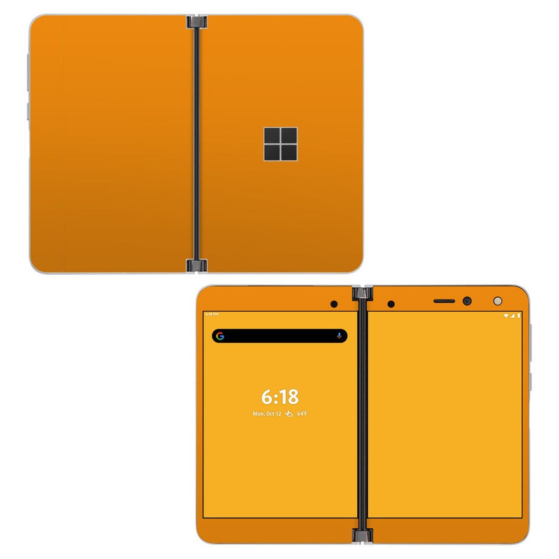 Solid State Orange - Microsoft Surface Duo Skin