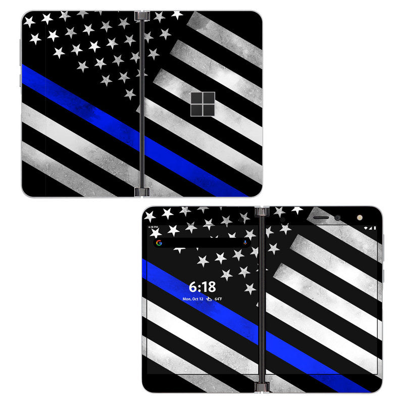 Thin Blue Line Hero - Microsoft Surface Duo Skin