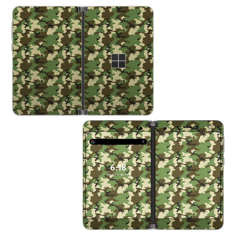 Woodland Camo - Microsoft Surface Duo Skin