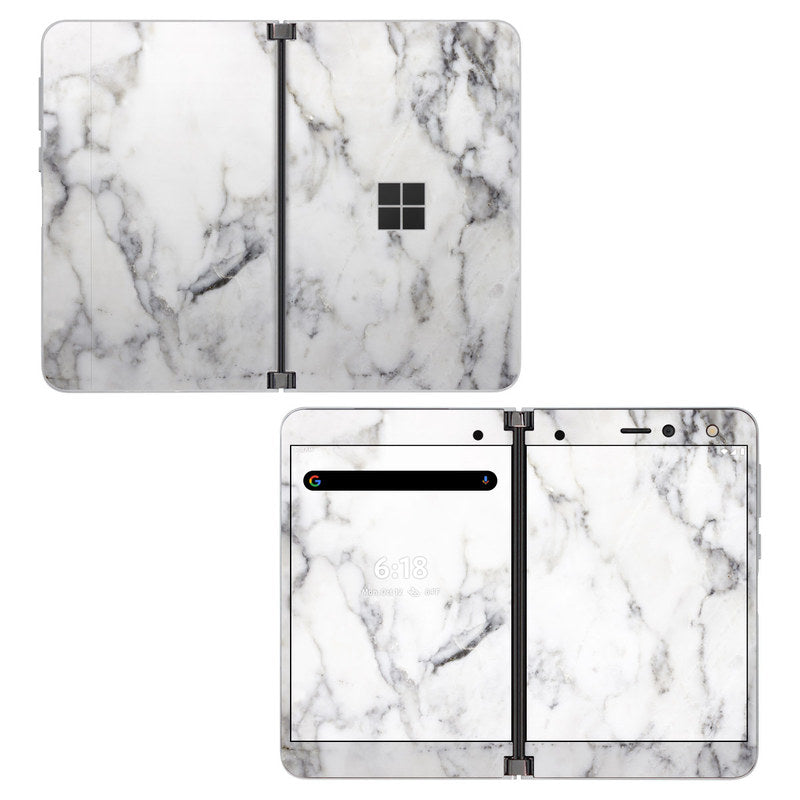 White Marble - Microsoft Surface Duo Skin