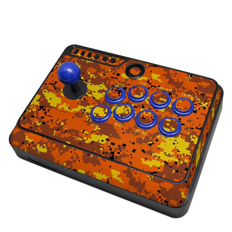 Digital Orange Camo - Mayflash F300 Arcade Fight Stick Skin