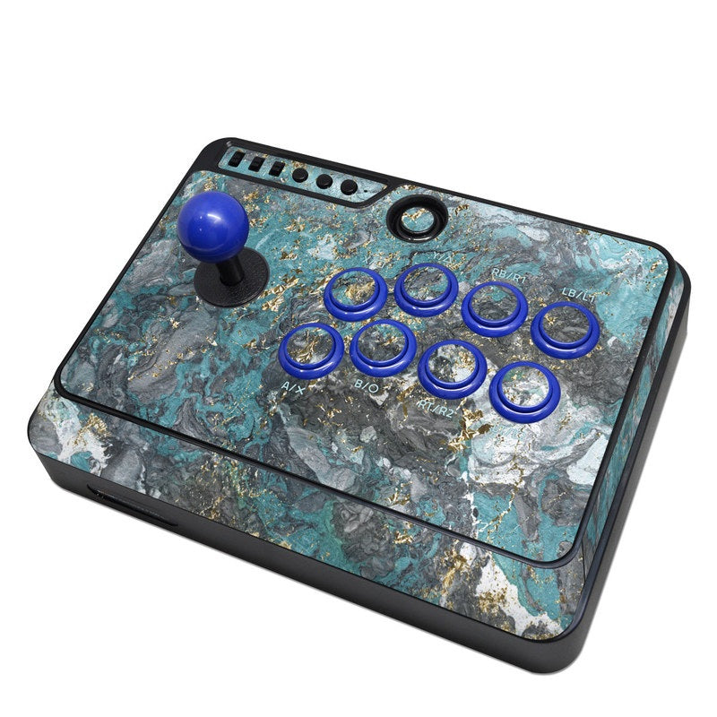 Gilded Glacier Marble - Mayflash F300 Arcade Fight Stick Skin