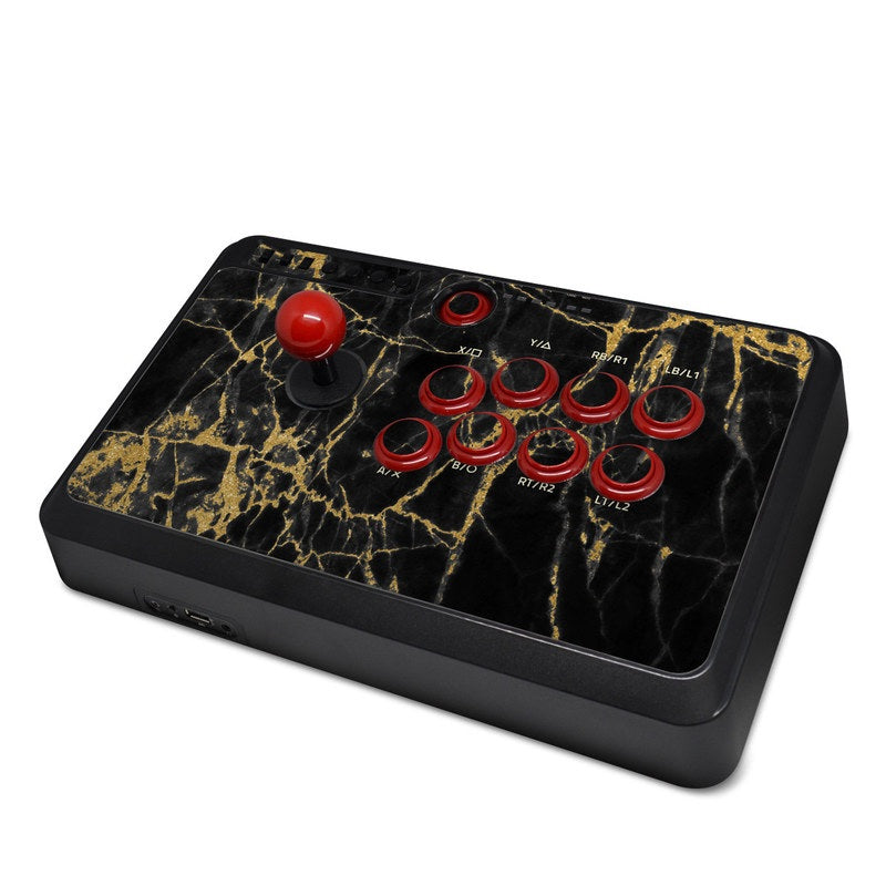 Black Gold Marble - Mayflash F500 Arcade Fightstick Skin