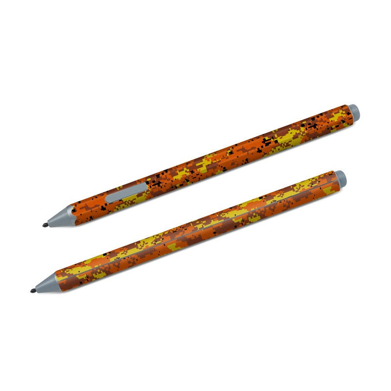 Microsoft Surface Pen Skin - Digital Orange Camo