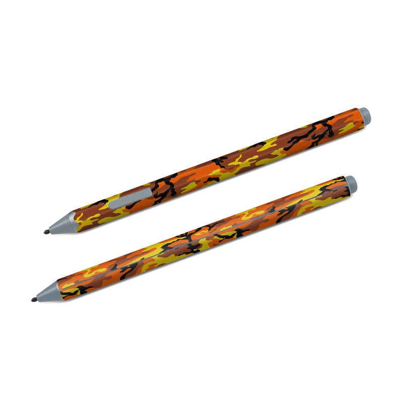 Microsoft Surface Pen Skin - Orange Camo