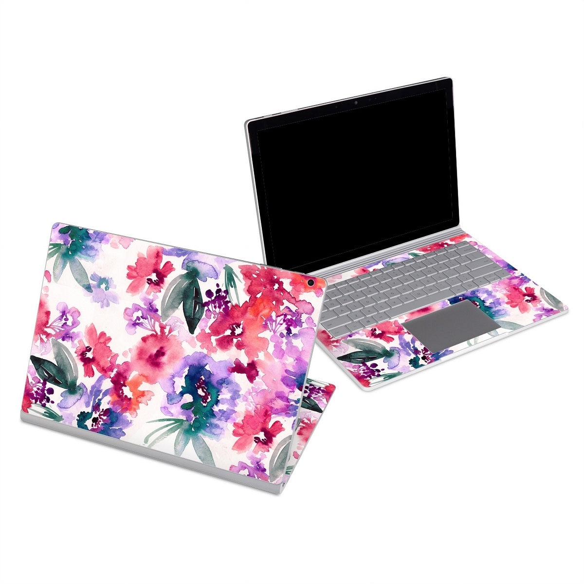 Blurred Flowers - Microsoft Surface Book Skin