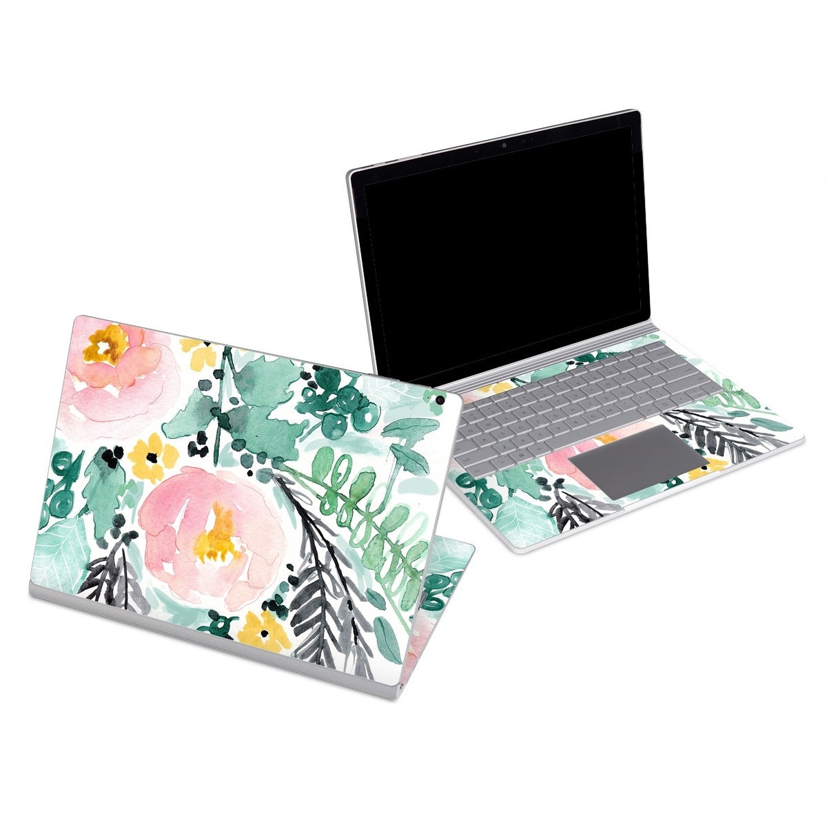 Blushed Flowers - Microsoft Surface Book Skin