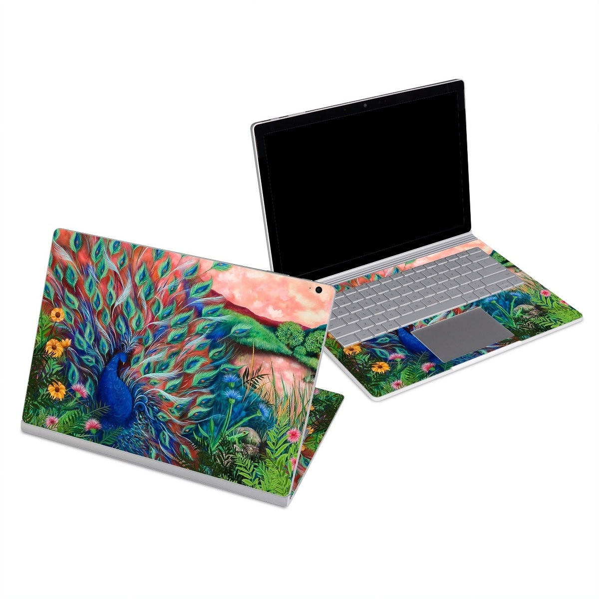 Coral Peacock - Microsoft Surface Book Skin