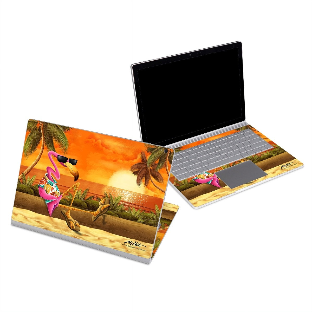 Sunset Flamingo - Microsoft Surface Book Skin