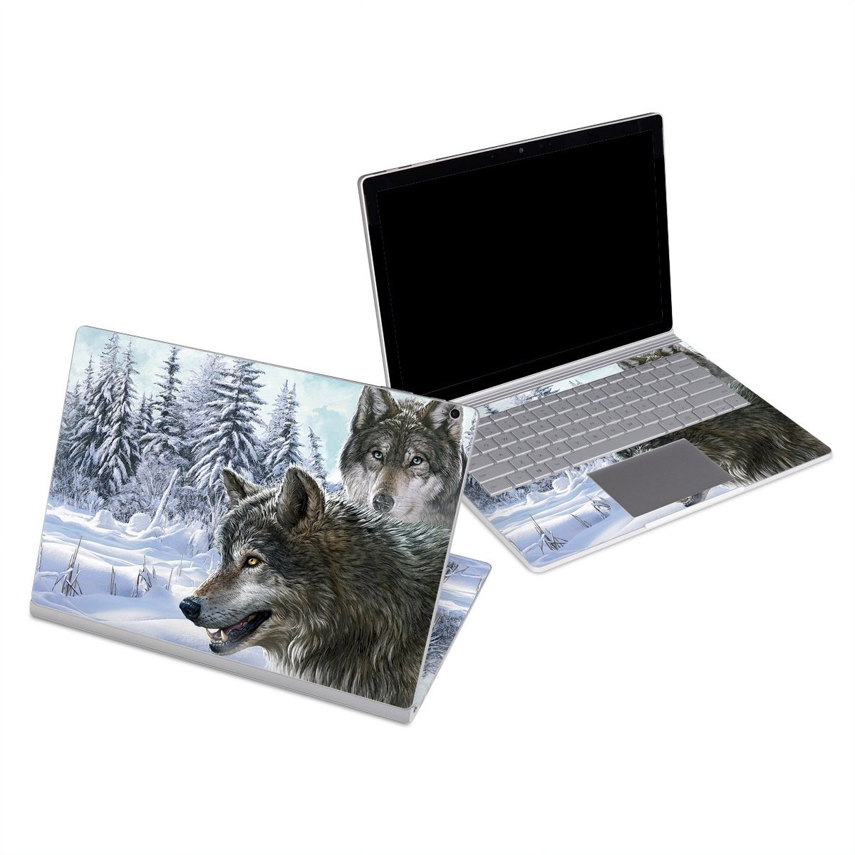 Snow Wolves - Microsoft Surface Book Skin