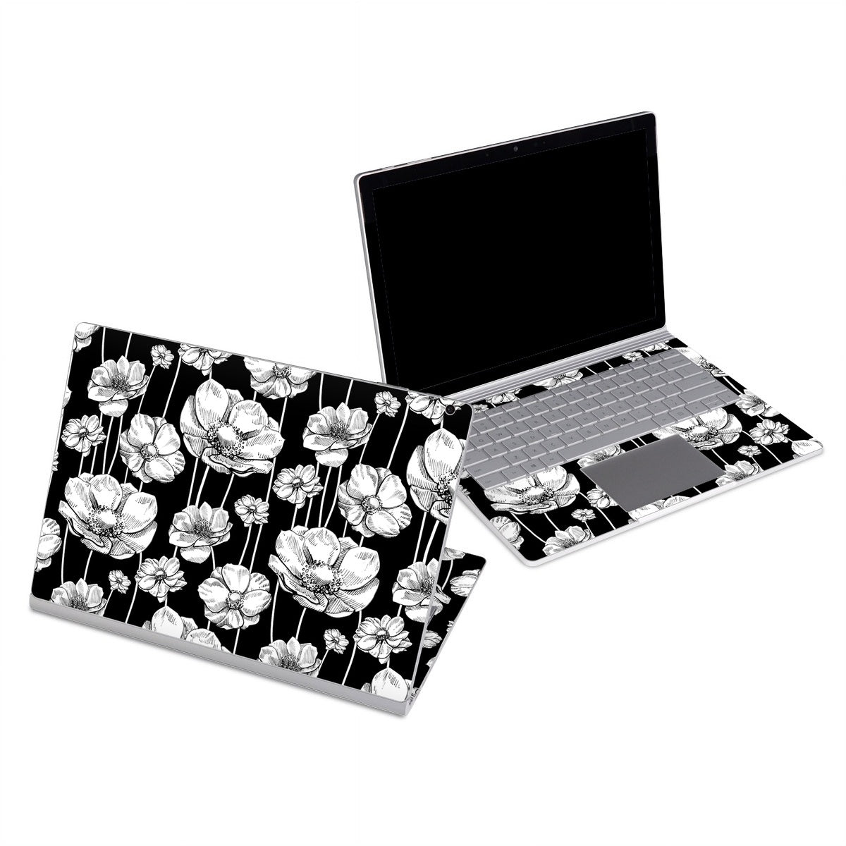 Striped Blooms - Microsoft Surface Book Skin