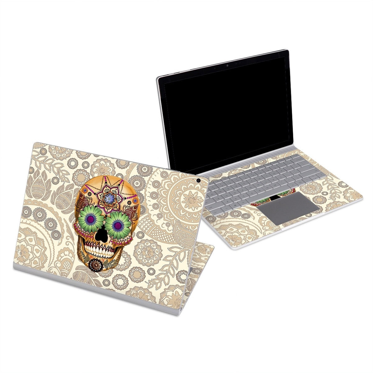 Sugar Skull Bone - Microsoft Surface Book Skin