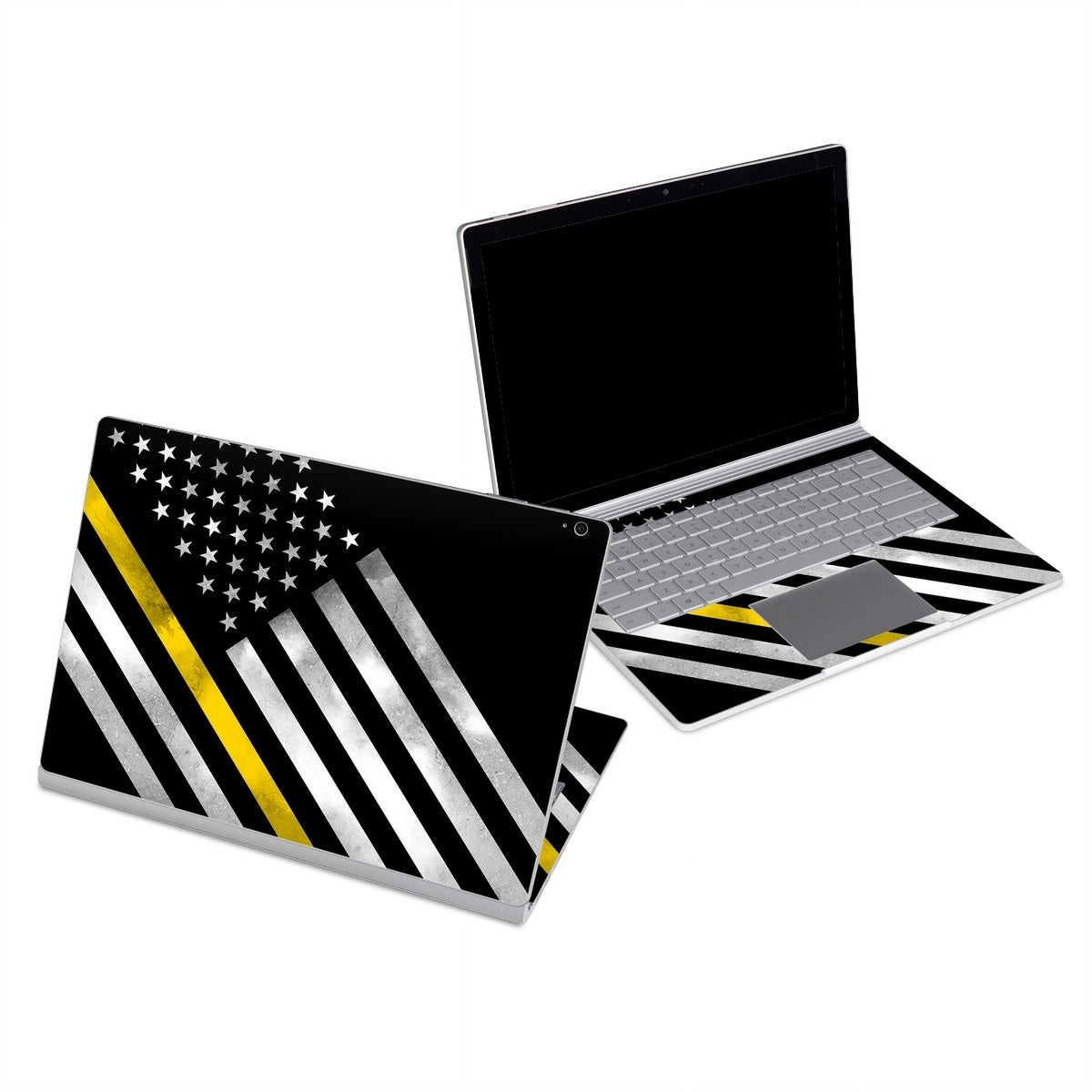 Thin Yellow Line Hero - Microsoft Surface Book Skin