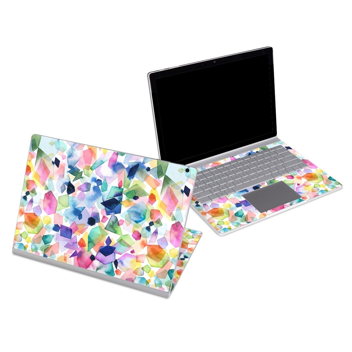 Watercolor Crystals and Gems - Microsoft Surface Book Skin