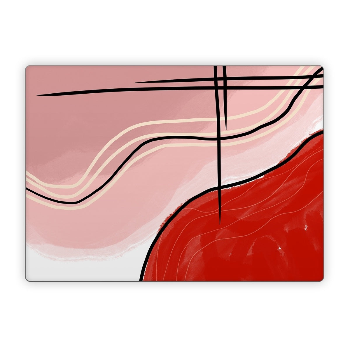 Abstract Red - Microsoft Surface Laptop Skin