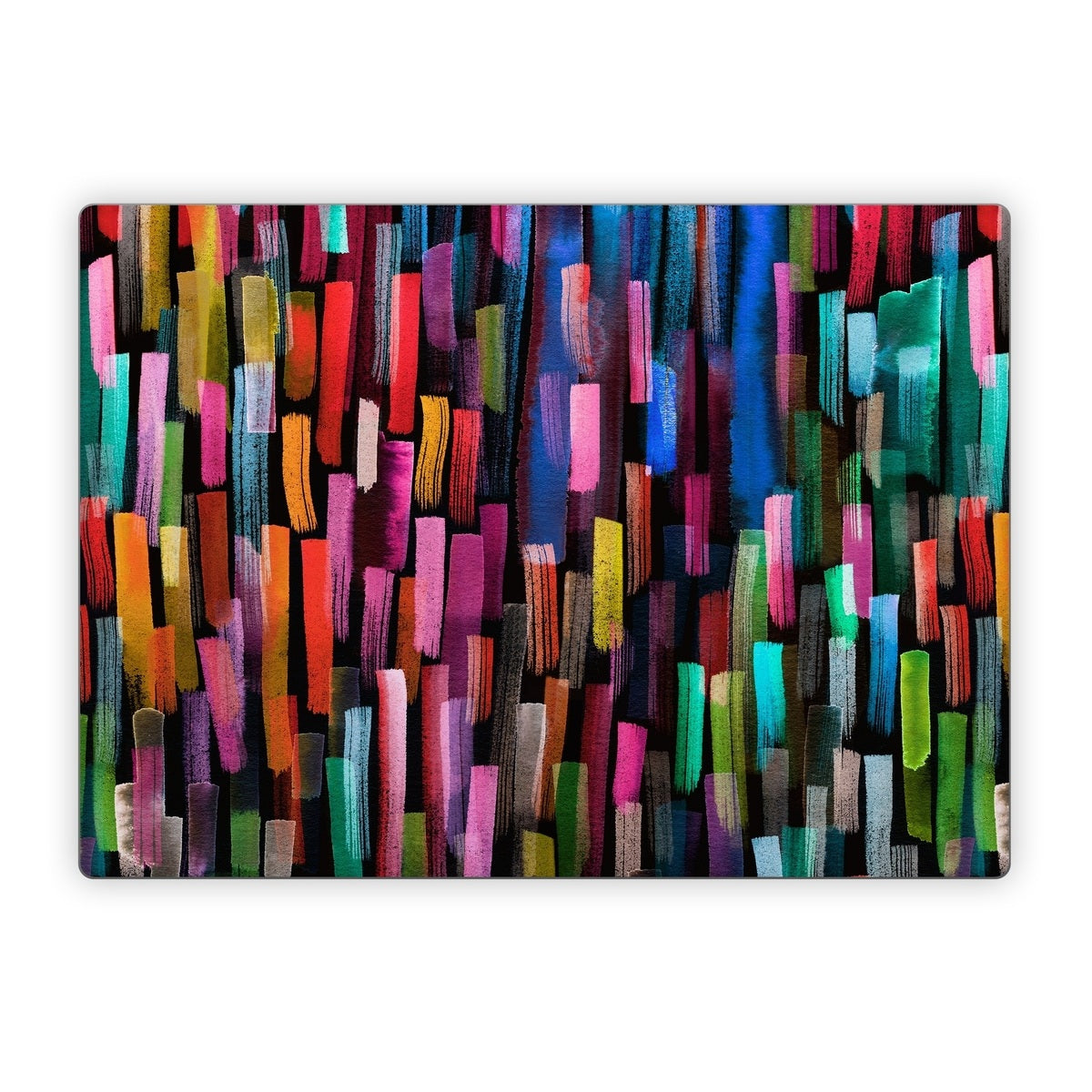 Colorful Brushstrokes Black - Microsoft Surface Laptop Skin