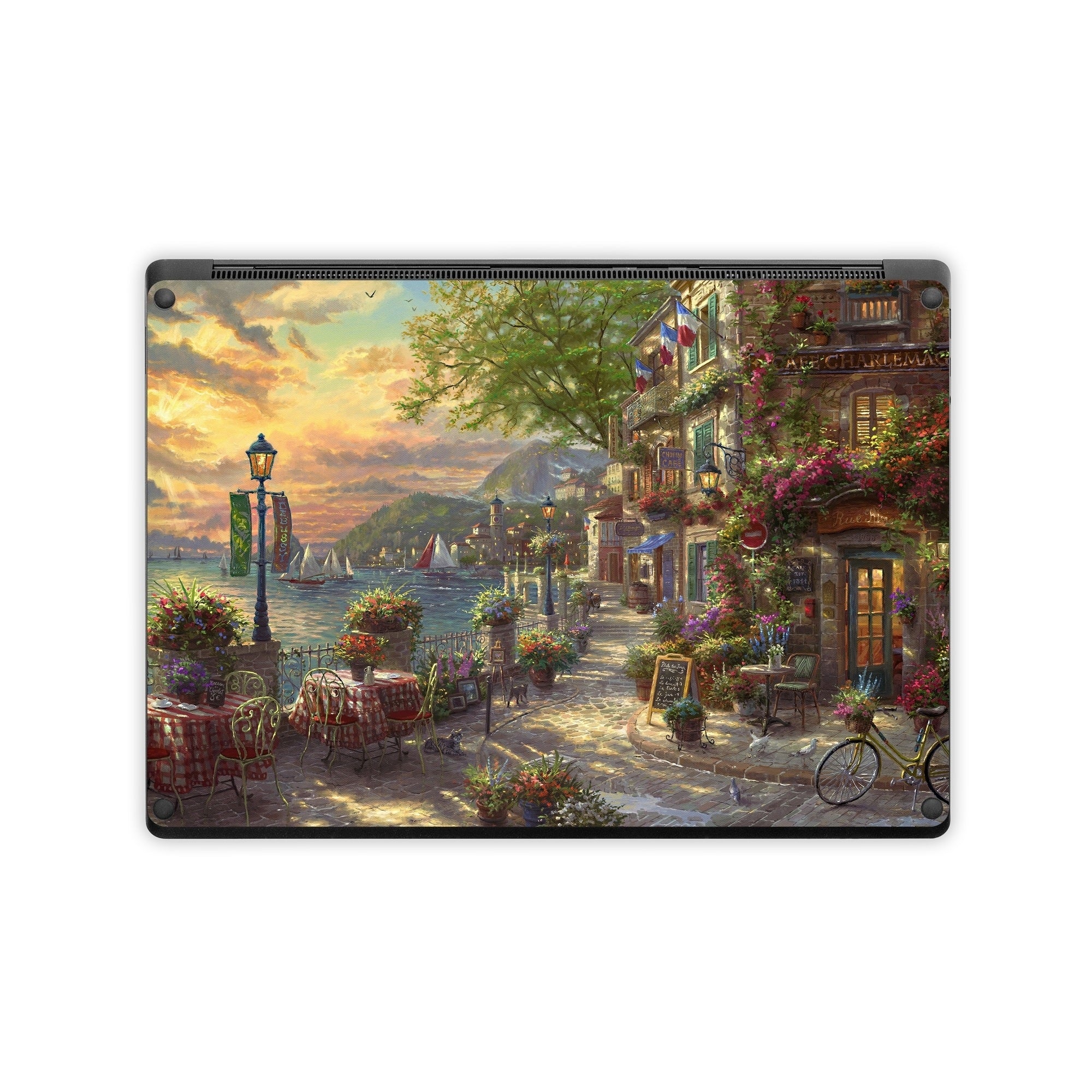 French Riviera Cafe - Microsoft Surface Laptop Skin