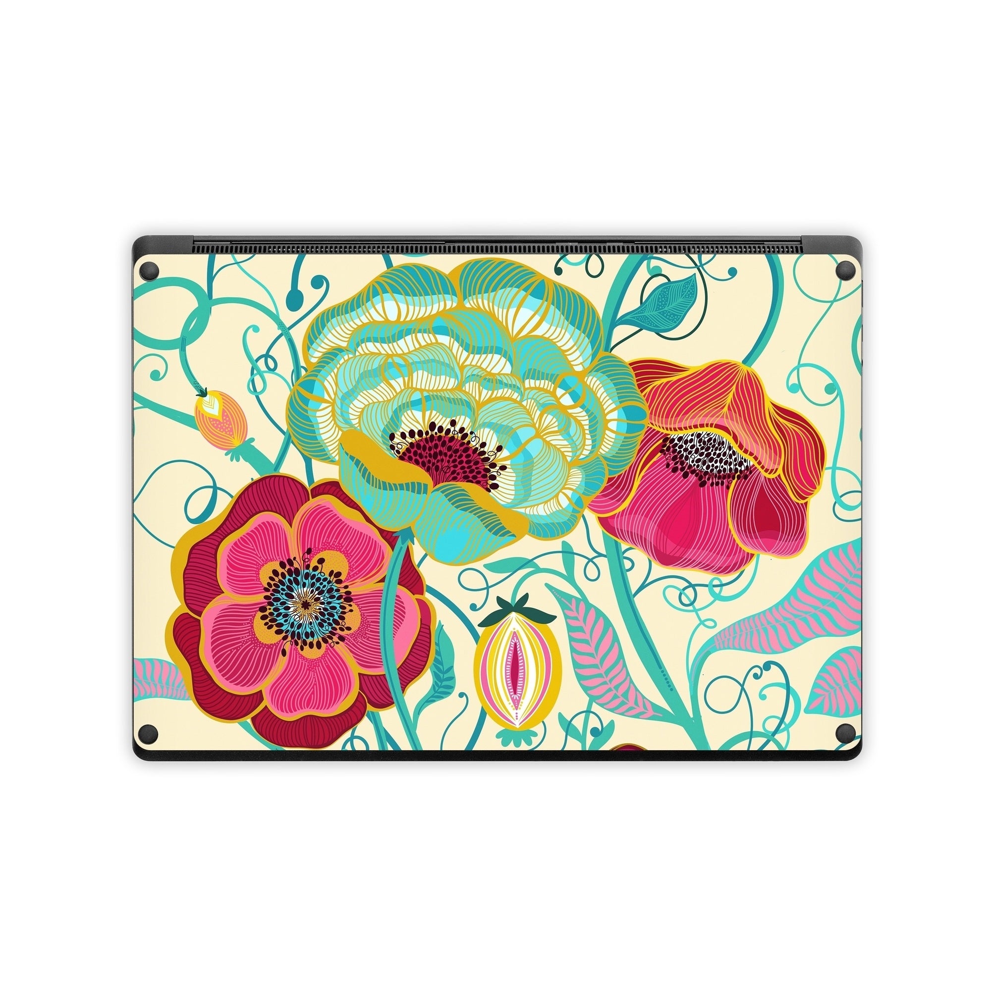 Golden Flowers - Microsoft Surface Laptop Skin