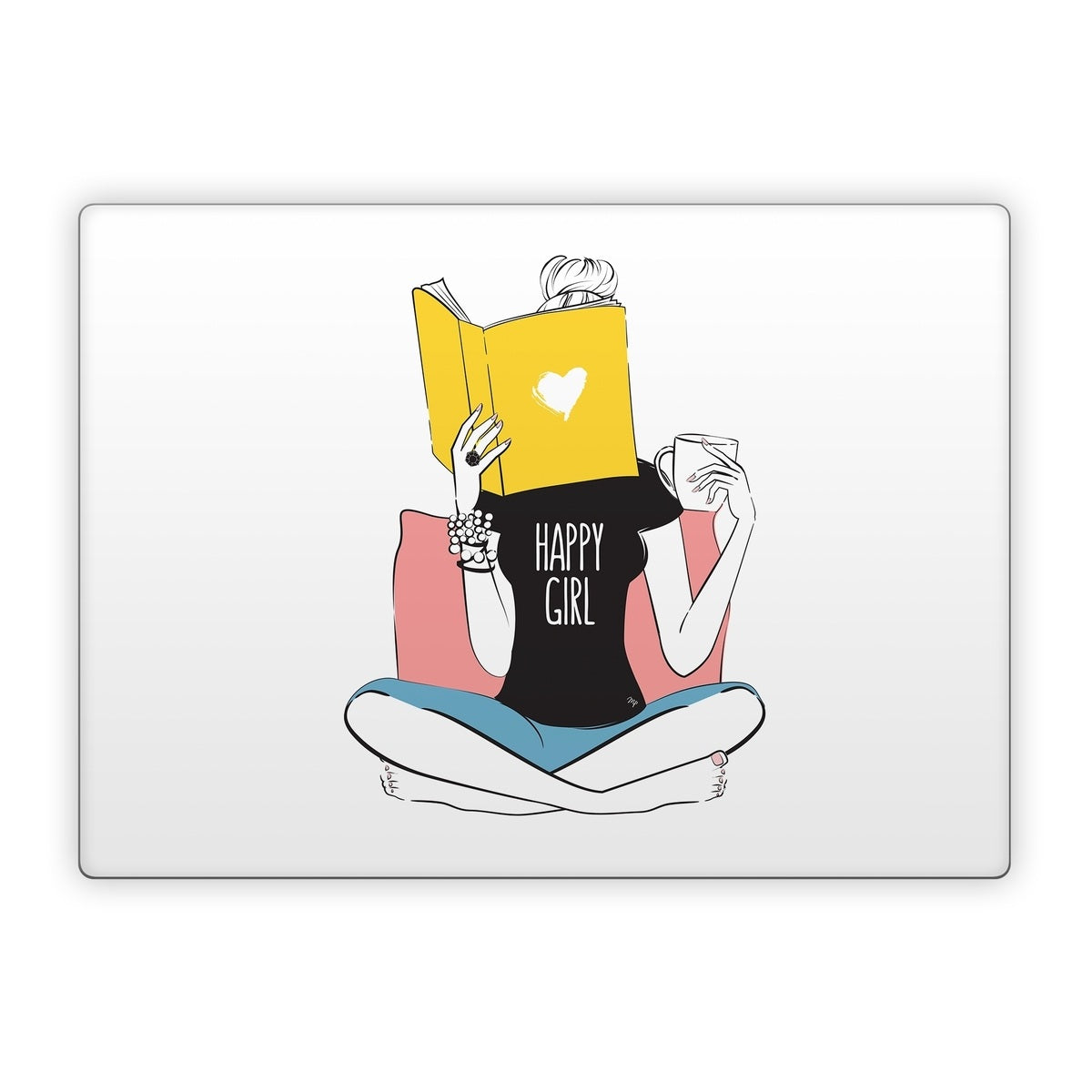 Happy Girl - Microsoft Surface Laptop Skin