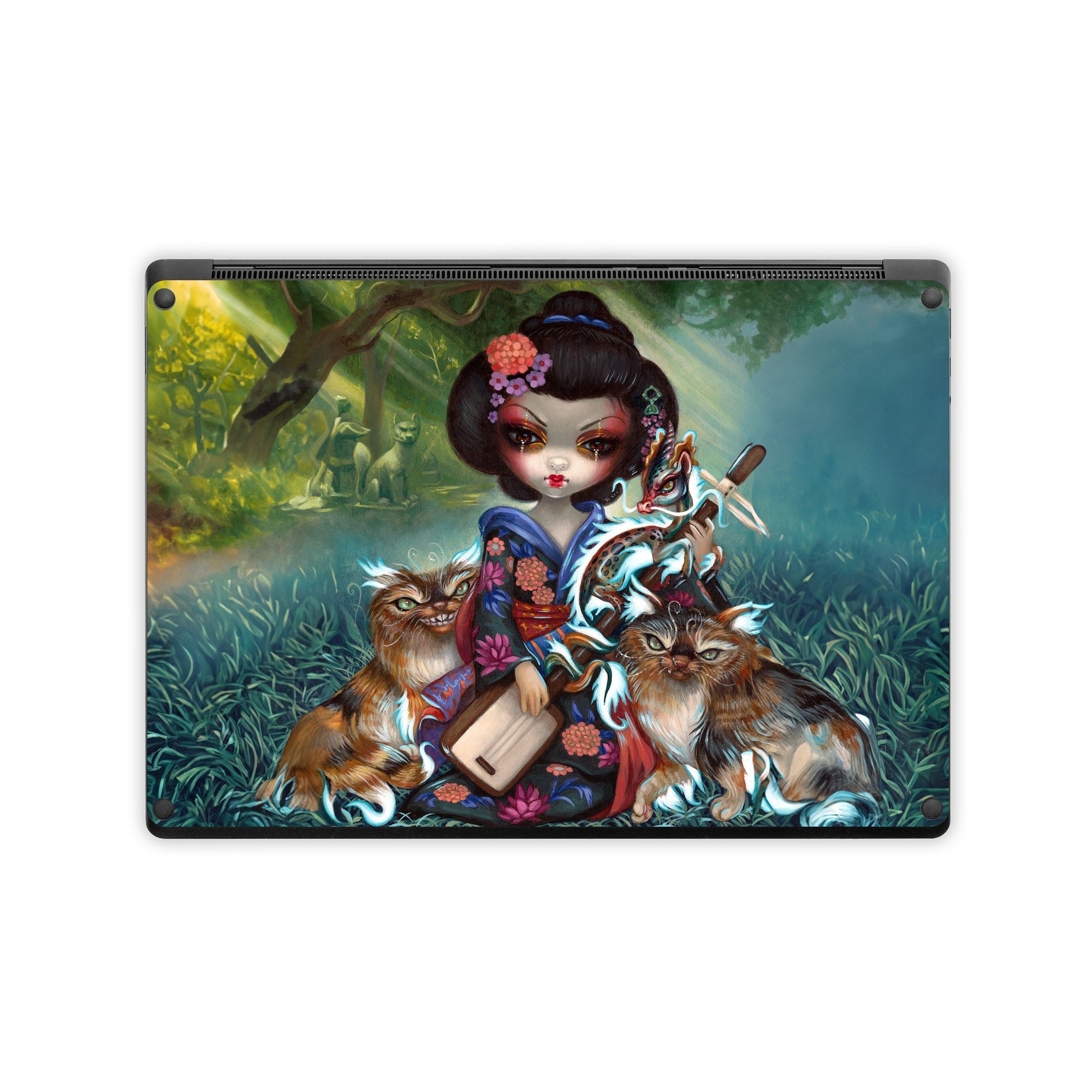 Kirin and Bakeneko - Microsoft Surface Laptop Skin