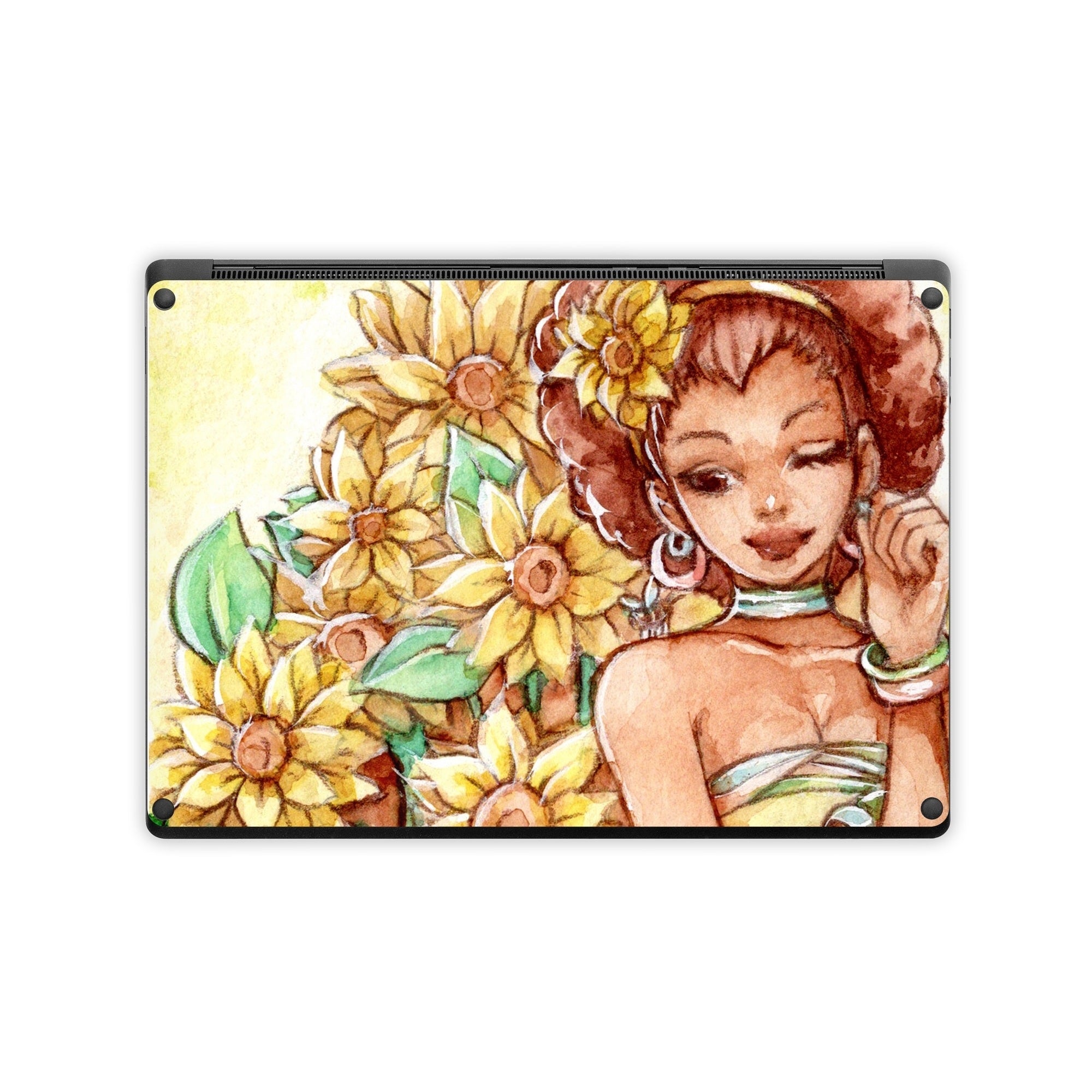 Lady Sunflower - Microsoft Surface Laptop Skin