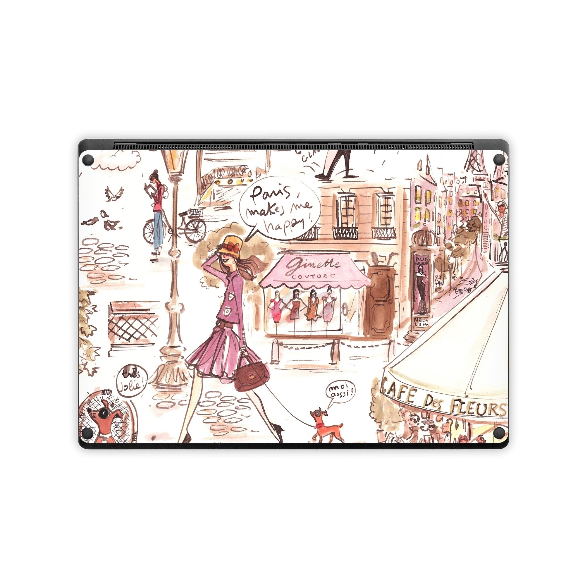 Paris Makes Me Happy - Microsoft Surface Laptop Skin