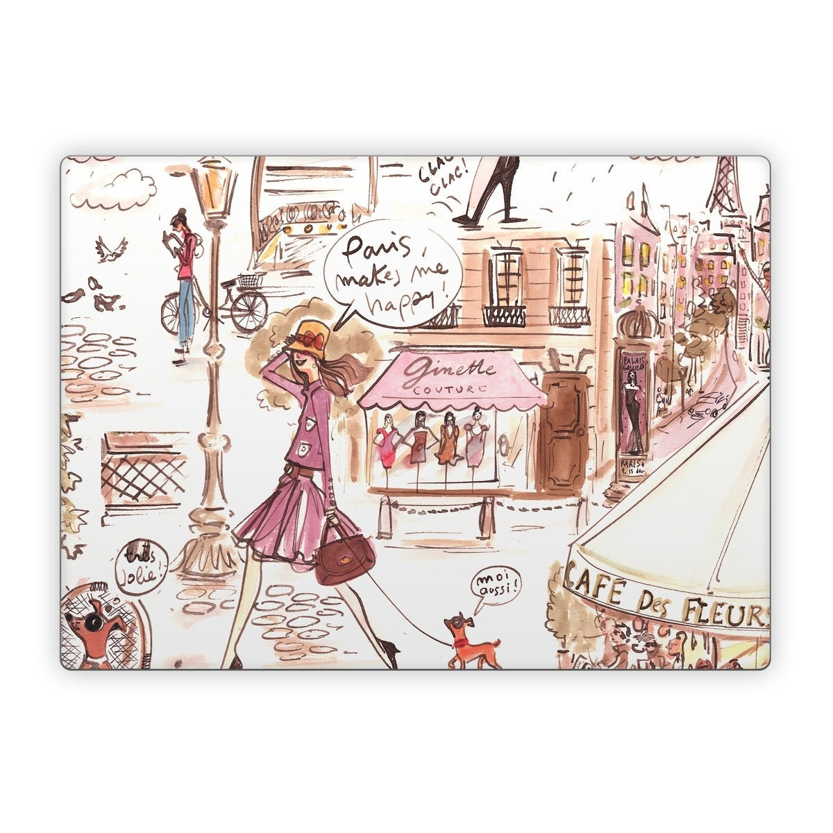 Paris Makes Me Happy - Microsoft Surface Laptop Skin