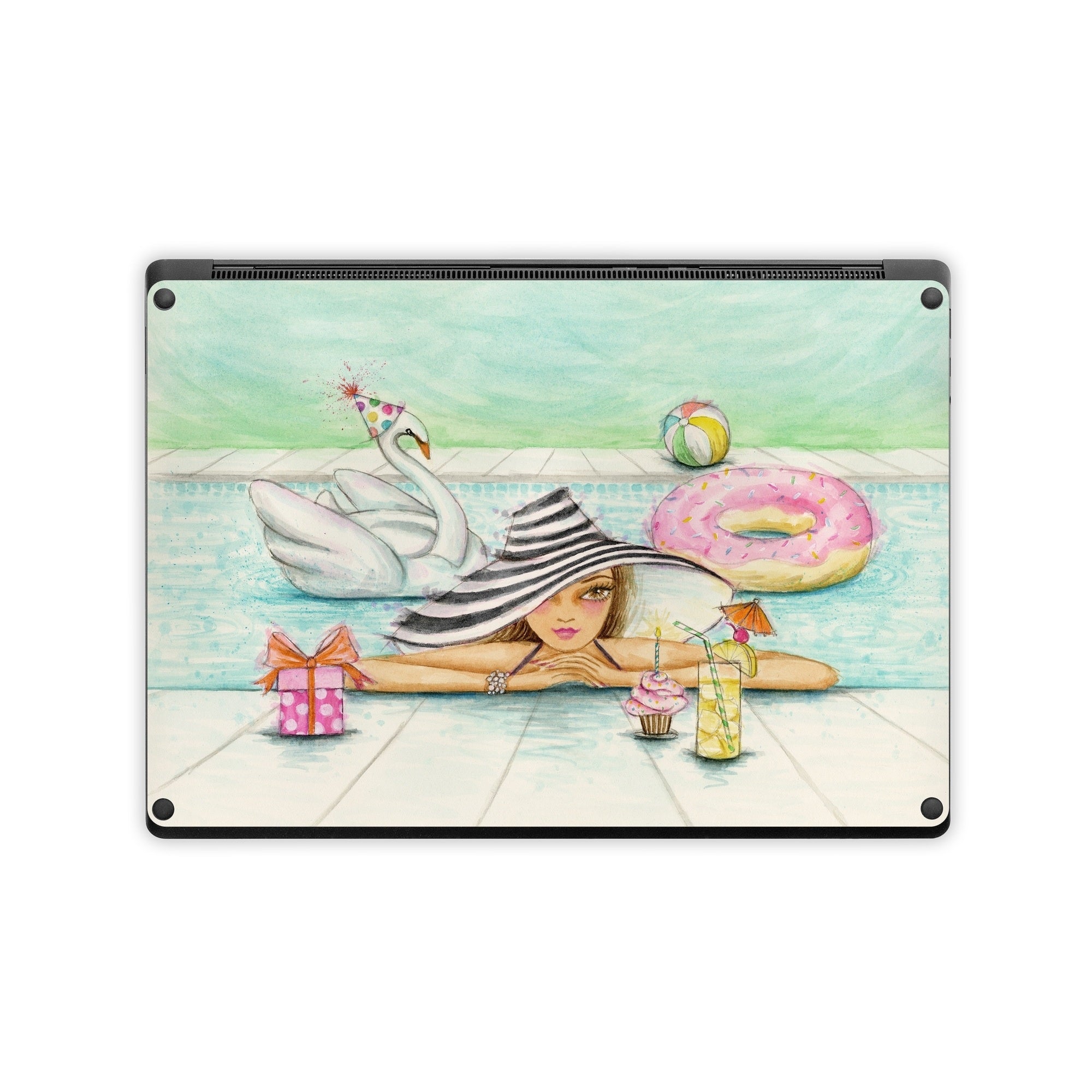 Delphine at the Pool Party - Microsoft Surface Laptop Skin