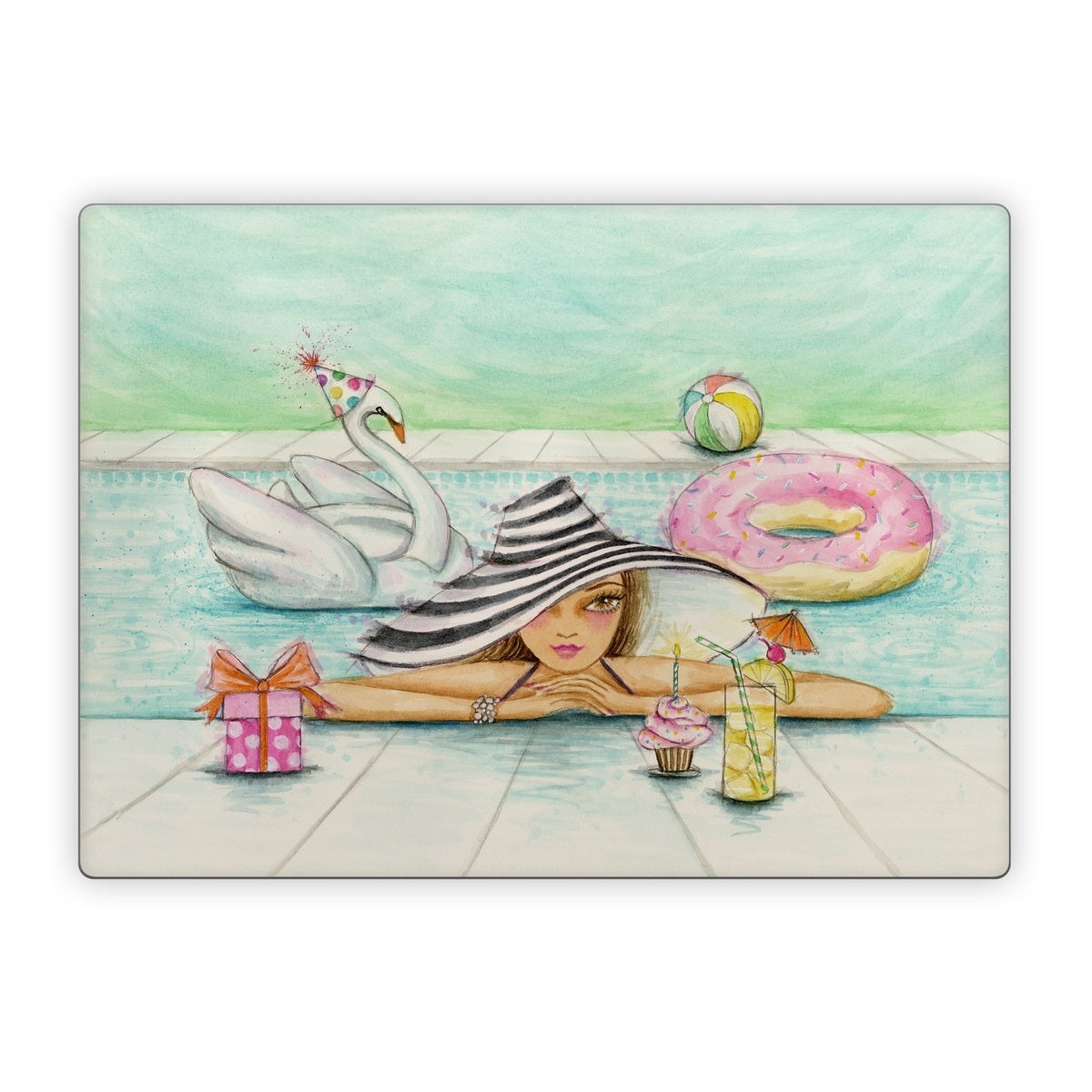 Delphine at the Pool Party - Microsoft Surface Laptop Skin