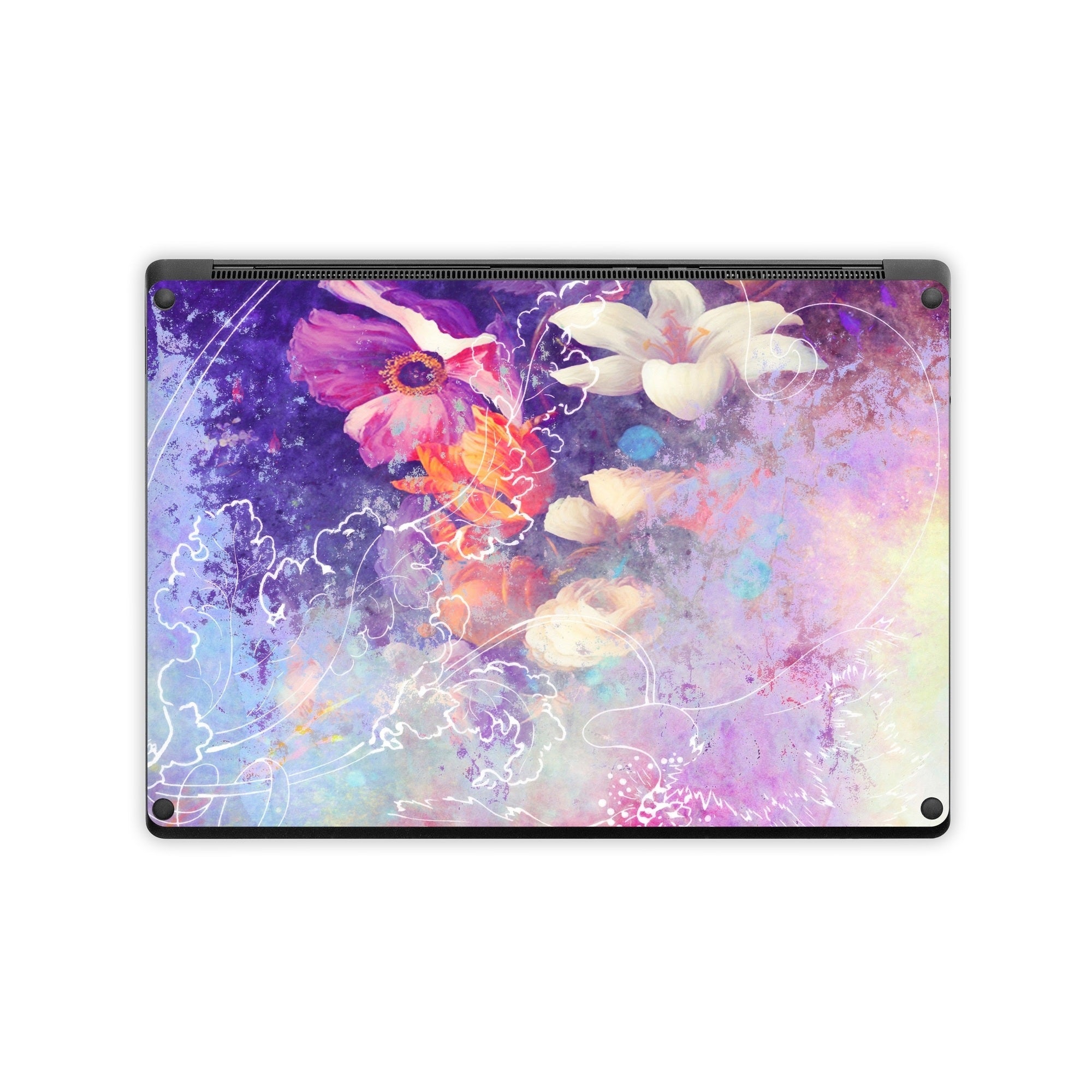 Sketch Flowers Lily - Microsoft Surface Laptop Skin