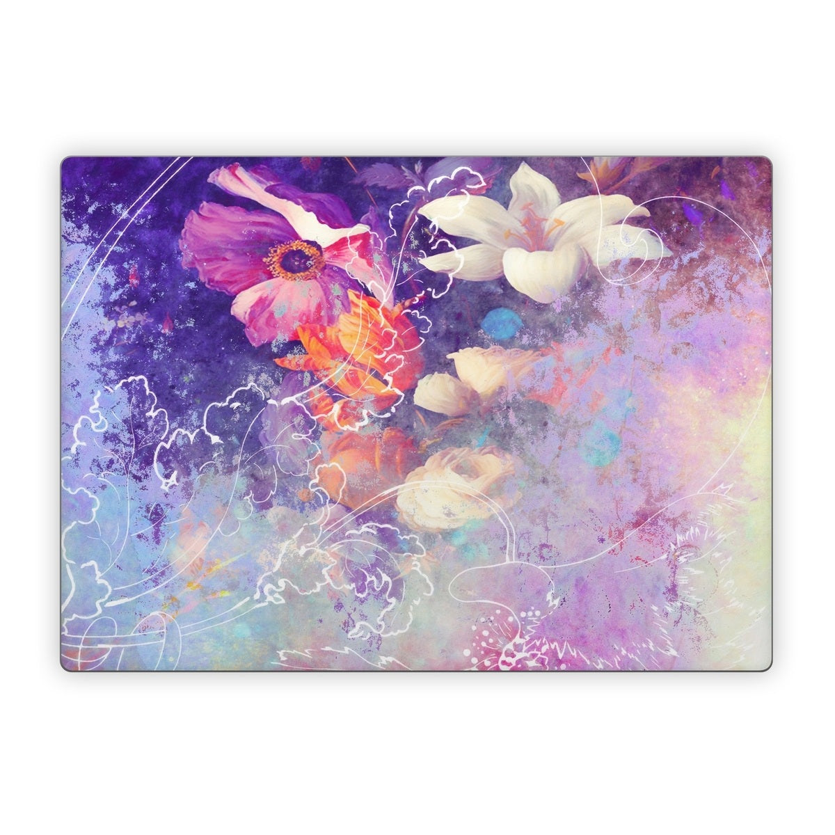 Sketch Flowers Lily - Microsoft Surface Laptop Skin