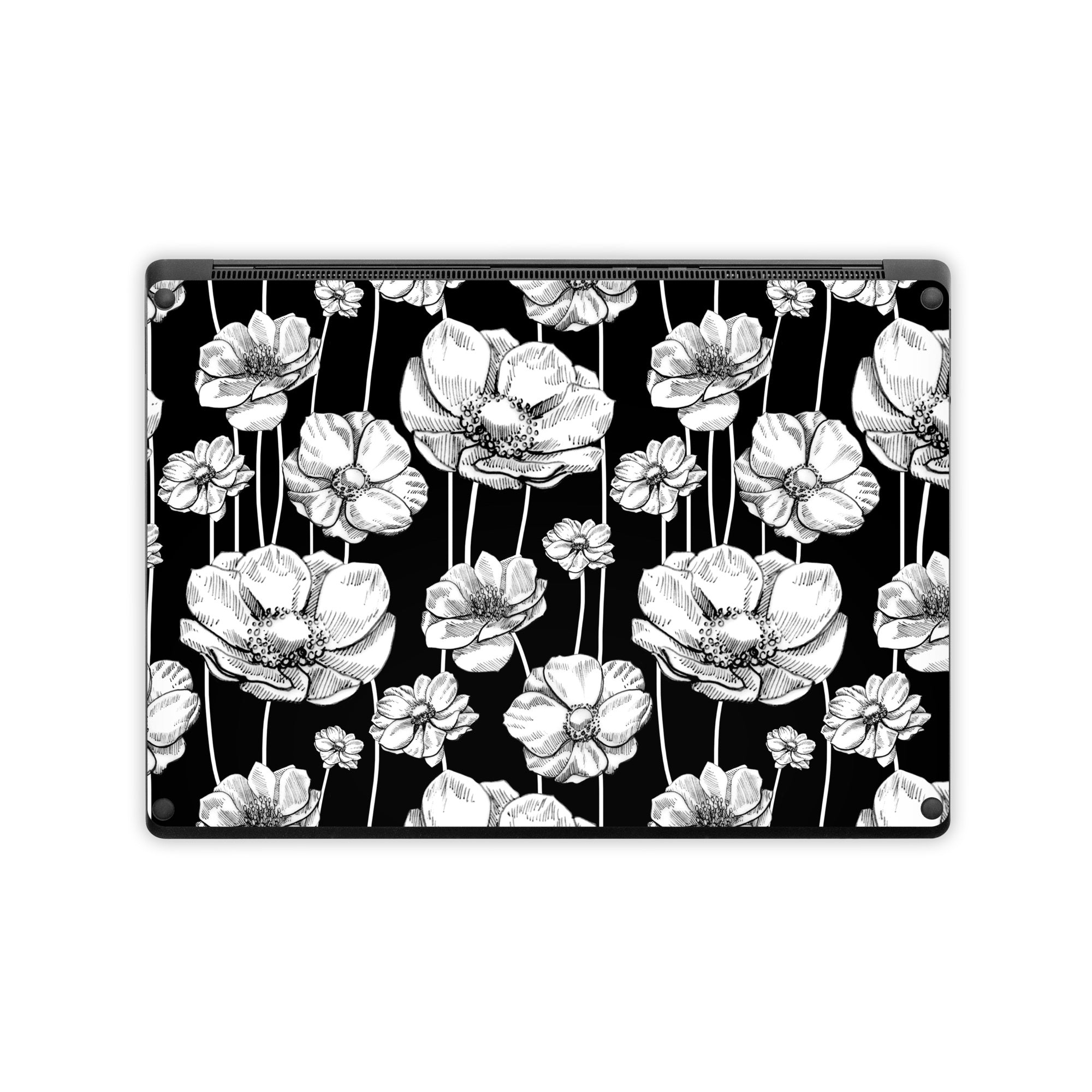 Striped Blooms - Microsoft Surface Laptop Skin