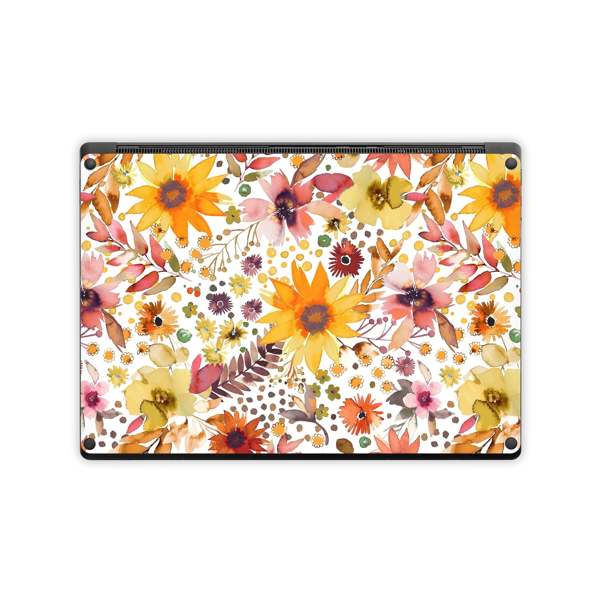 Summer Watercolor Sunflowers - Microsoft Surface Laptop Skin